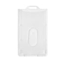 ID Card Holder Portrait Plastic 86 x 54mm Clear