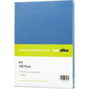 Icon Binding Covers Leathergrain A4 250gsm Blue Pack 100