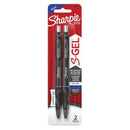 Sharpie S-Gel Gel Ink Pen Retractable Fine 0.7mm Blue Pack 2