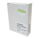 Okin Compatible Labelling Tape TZe-S231 12mm x 8m Black On White