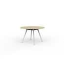 Team Round Table 1200mm Atlantic Oak / White