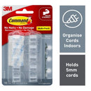 3M Command Cord Clips Value Pack Round Clear Pack 10