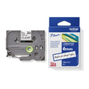 Brother P-Touch Labelling Tape Laminating TZe-111 6mm x 8m Black On Clear