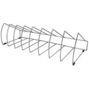 Okin File Rack Triangular 8 Slots Silver