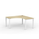 Cubit Workstation 1500Wx1500Wx700D Atlantic Oak Top / White Frame