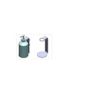 Pump Bottle Wall Bracket Stainless Steel Adjustable