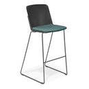 Scout Barstool Black With Upholstered Seat Keylargo Atlantic