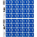 Filecorp C-Ezi Lateral File Labels Number 1 24 x 31mm Blue Sheet 40