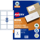 Avery Shipping Labels Inkjet Printer 936089 99.1 x 67.7mm 8 Per Sheet White Pack 400