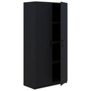 Pryme Storage Cabinet Hinged Door Non Locking 900Wx1800H Black