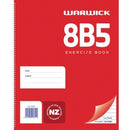 Warwick 8B5 Spiral Notebook 7mm Ruled 255 x 205mm 50 Leaf