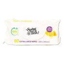 Spring Fresh Cleaning Wipes Antibacterial Biodegradable Multipurpose XL Lemon Pack 80