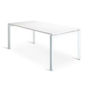 Novah Meeting Table 1600x800 White Frame White Top