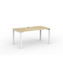 Cubit Desk 1500Wx800D Oak / White Frame