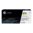 HP LaserJet Laser Toner Cartridge 651A Yellow