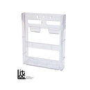 Deflecto Lit Loc Brochure Holder Modular Linking A4 Clear