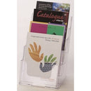 Deflecto Brochure Holder 4 Tier A5 Clear