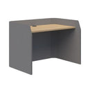 Sonic Focus Desk Acoustic 850h x 1200l x 800d Grey Classic Oak