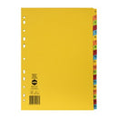 Marbig Indices Manilla 1-20 A4 Bright Colours