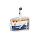 Durable Security ID Card Holder Acrylic Portrait & Landscape 84 x 87mmClear