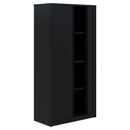 Pryme Storage Melteca Tambour 900Wx1800H Black