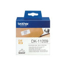 Brother Address Labels DK-11209 Small 29 x 62mm Black On White Roll 800