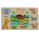 5 Star Elf Wooden Puzzle 3d Stand Up 8 Piece Safari
