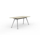 Team Boardroom Table 1800W x 800D Nordic Maple / Silver