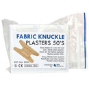 DTS Medical First Aid Plasters Fabric Knuckle Box 50