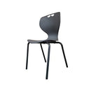 Roswell Chair 4 Leg Charcoal 300H