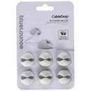 BlueLounge CableDrop Cable Management Mini Cable Clip White Pack 6