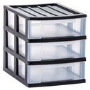 Taurus Desk Organiser 3 Drawer A4 Charcoal