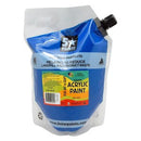 5 Star NZACRYL Acrylic Paint 1.5 Litre Pouch Cool Blue