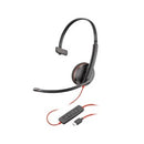 Poly Blackwire 3210 Monaural Usb-c Headset +Usb-c/a Adapter
