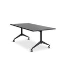 Gravitate Flip Table 1800Wx900D Black Woodgrain Top / Black Frame