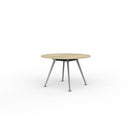 Team Round Table 1200mm Atlantic Oak / Silver
