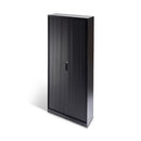 Milano Storage Steel Tambour 900W x 1980H Black