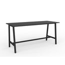 Cubit Bar Leaner 2200wx900d Black Top/black Frame