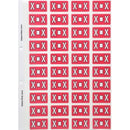 Filecorp ColourFind Lateral File Labels Alpha Letter X 25 x 42mm PinkSheet 40