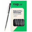 Cargo Ballpoint Pen Retractable Medium 1.0mm Black Box 50