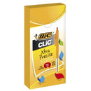 BIC Clic Ballpoint Pen Retractable Fine 0.8mm Red Box 10