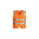 Syzmik Hi Vis Zip Vest Orange 5XL