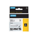 Dymo Rhino Labelling Tape Industrial Vinyl 19mm x 5.5m Black On White