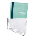 Deflecto Brochure Holder Single Tier A4 Clear