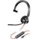 Poly Blackwire 3310 Monaural Usb-c Headset +Usb-c/a Adapter