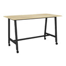 Cubit Bar Leaner 1800Wx900D Oak Top / Black Frame