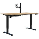 Pryme Electric Desk Bundle 1800x800 Oak / Black