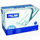 Milan Chalk Sticks White Pack 100