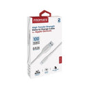 Promate 2m USB-A to Lightning Connector Super Flexible Cable - White