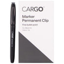 Cargo Permanent Marker Recycled Bullet Tip 1.0mm Black Box 12
